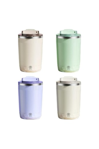 Novahub Yüksek Hızlı Şarj Edilebilir Manyetik Karıştırma Kahve Kupası - Bej Model Bej