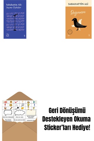 Everest Açıkhava 1 - Sabahattin Ali Seçme Öyküler + Değirmen + Okuma Sticker'ları