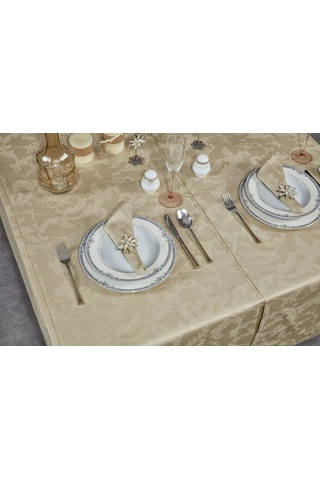 Misiny-Carlton Bej Masa Örtüsü