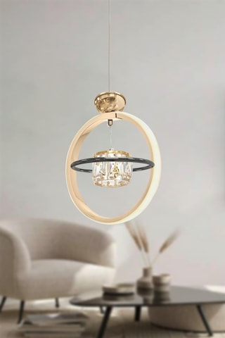 Eray Aydınlatma Sl001 Gold Taşlı Led Avize Sarı