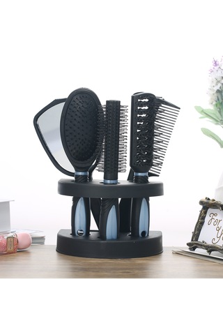 Youtek 5'li Profesyonel Saç Bakım Seti - Aynalı Tarak Ve Şekillendirme Fırçaları
