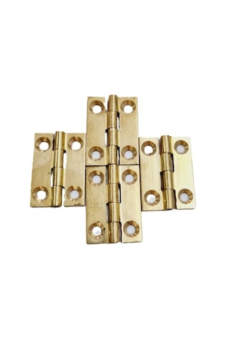 Pirinç Sabit Yaprak Menteşe 40x40x2 Mm 4 Cm Dekoratif Menteşe / 5 Adet