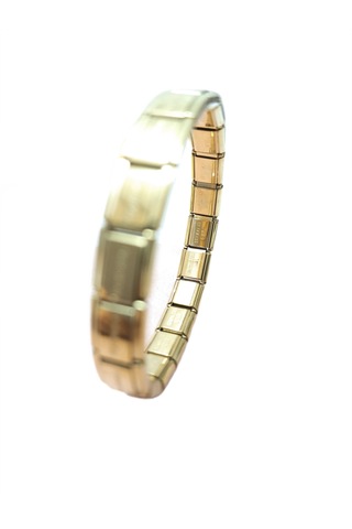 Çelik Bileklik İtalyan Charm Model Unisex Erkek Kadın 3 Mm 18 Cm Altın Sarısı Gold Gold