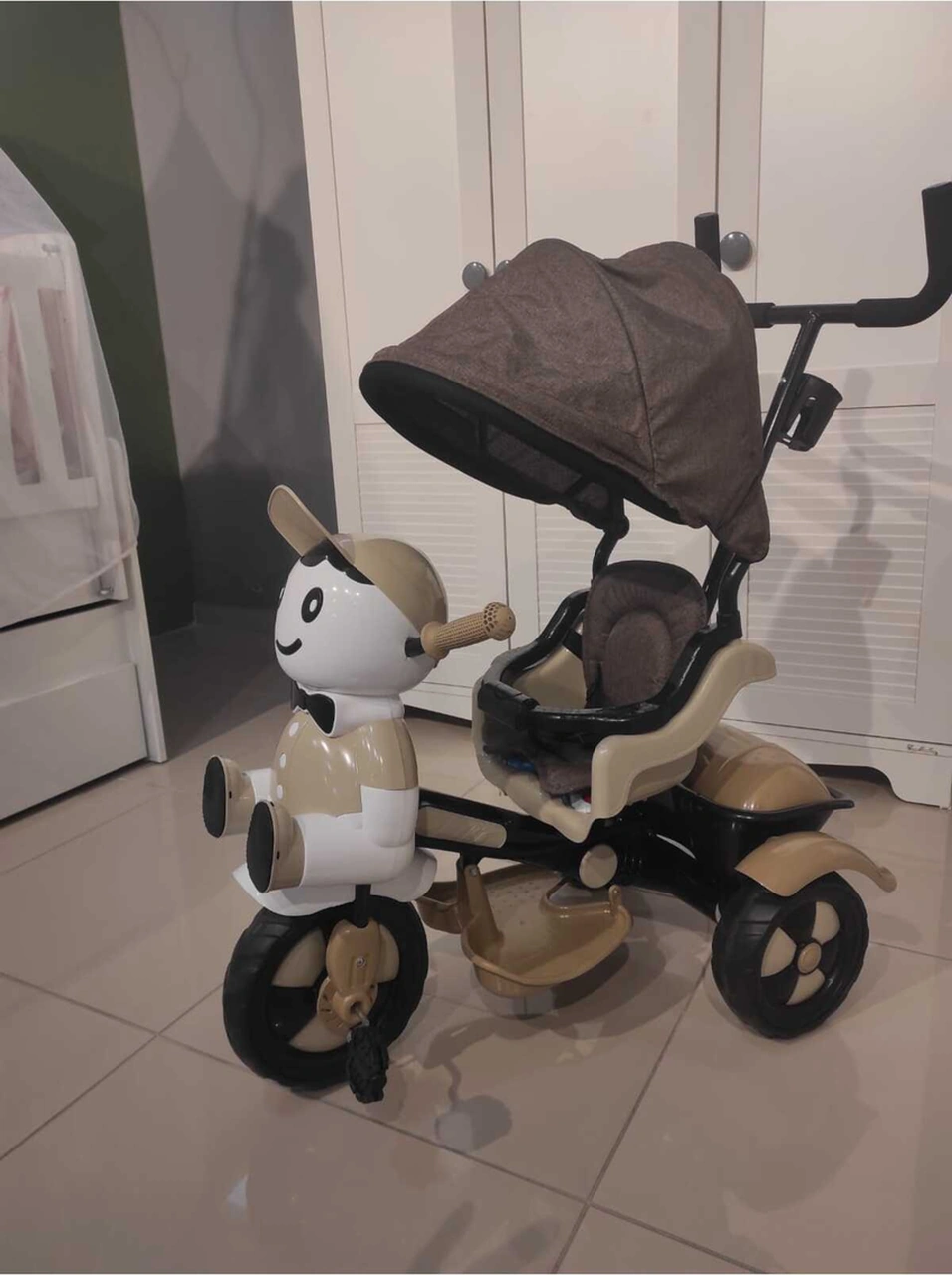 Özlembaby Babyhope Yupi Üç Teker Bisiklet Kahverengi