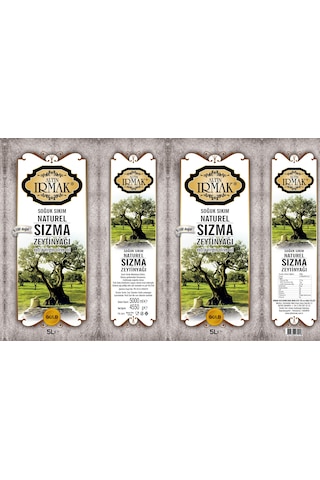 Altın Irmak Yeni Sezon Özel Harman Soğuk Sıkım Naturel Sızma Soğuk Sıkım Zeytinyağı 2 x 5 L