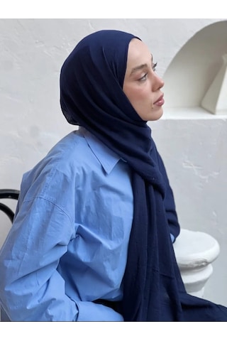 Modakaşmir Aminenesil Lacivert Bambu Şal