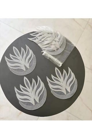6'lı Dantel Kahve Sunumluğu 15x15 Cm Asorti Desenli Dekoratif Bardak Altlığı Ckhmtgsqnthkyrq1ode Diğer
