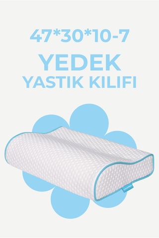 Viscofoam Yastık Kılıfı 47x30x10-8 Cm Visco Yastık Kılıfı 1 Adet
