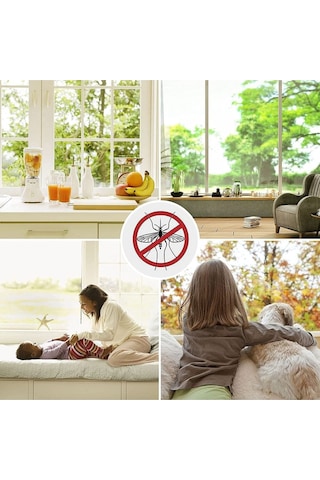 75cm X 125cm Beyaz Renk Sineklik Pencere 5 Metre Yapışkanlı Bant 75 X 125