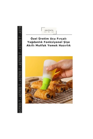 Özel Üretim Ucu Fırçalı Yağdanlık Fonksiyonel Şişe Akıllı Mutfak Yemek Hazırlık