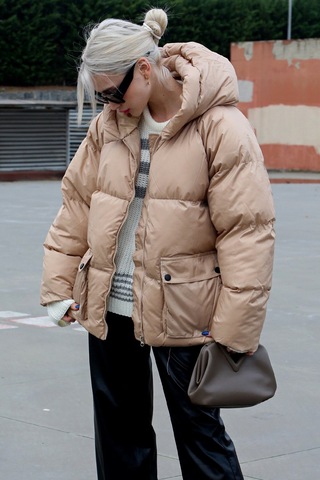 Madmext Bej Oversize Cepli Mont Mg1358-bej Bej