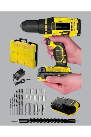 Ergonomik Tasarımlı 12v Matkap 2 Vitesli, Led Aydınlatmalı Ve Dayanıklı Çok Renkli