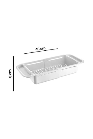 Ayarlanabilir Lavabo Süzgeci - Evye Süzgeci Beyaz