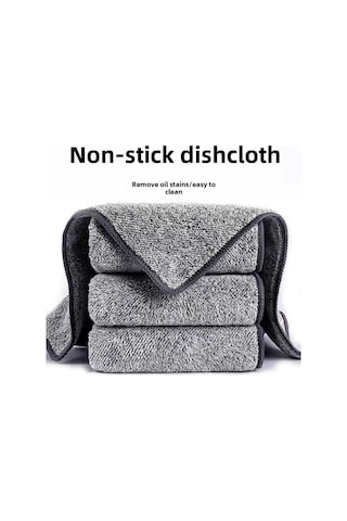 Geeroyoo Bambu Kömürlü Ultra Emici Mutfak Temizlik Bezi - 10 Adet, Yağ Lekeleri İçin Mükemmel