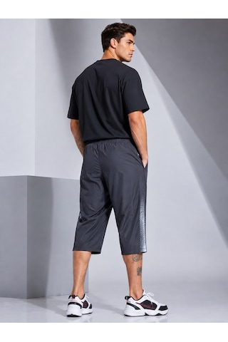 Tryon Dakota Polyester Kumaş Erkek Siyah Spor Kapri