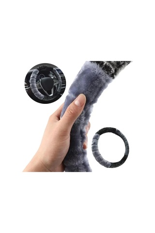 Liangmei Sevimli Karikatür Kulak Direksiyon Kapağı - Kadın Araba