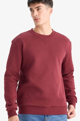 Defacto Regular Fit Bisiklet Yaka Basic Düz Kalın Sweatshirt T3777az25aubr194 Bordo