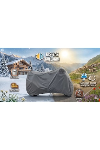 Volta Vs1 İle Uyumlu Dört Mevsim Tam Koruma Premium Motosiklet Brandası