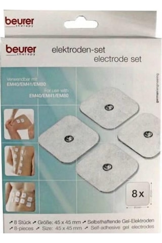 Beurer Tens Cihazı 8'li Elekt.em 41em 49 Em 80 Em 95 İçin Beyaz