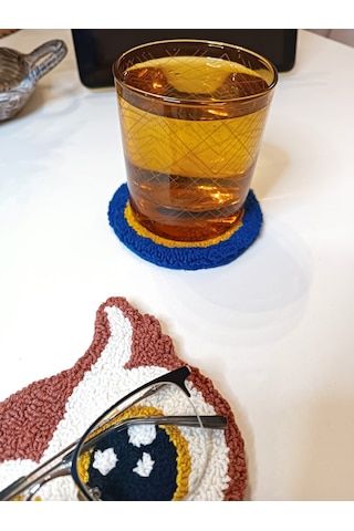 Baykuş Bardak Altlığı Gözlük Tutucu Seti