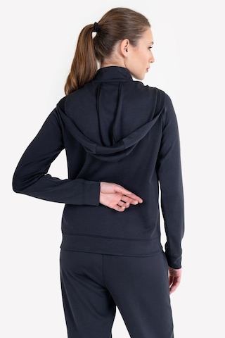 Lescon 23ntbs002109-633 Siyah Kadın Fermuarlı Kapüşonlu Sweatshirt Siyah
