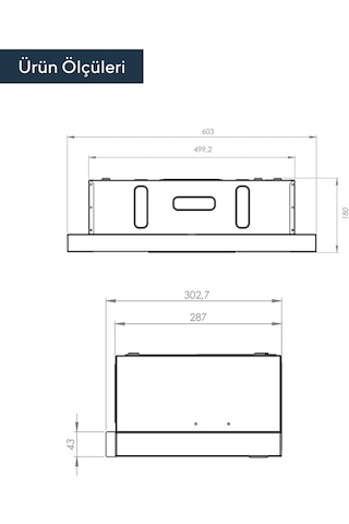 Kumtel DS6-905 Panel Sürgülü Aspiratör Inox
