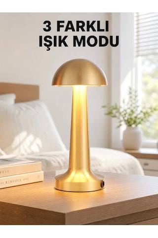 Şarjlı Dimmerli Led Masa Lambası 4-8 Saat Aydınlatma Yeni Nesil Çr
