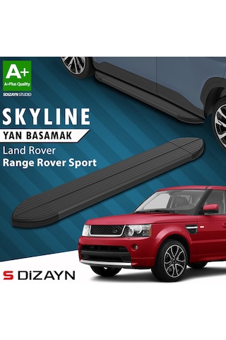 S-dizayn Land Rover Range Rover Sport Skyline Siyah Yan Basamak 183 Cm 2005-2013 A+ Kalite