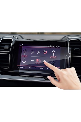 Citroen C5 Aircross Multimedya Glass Ekran Koruyucu Navigasyon Glass Ekran Koruyucu Nano