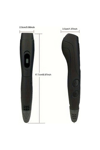 Xuweiwei 06a Plus 3d Yazıcı Kalemi Siyah 12 Renk Pla Filament 2377 Metre Tasinabilir Canta Yanmaz Kapak Defter