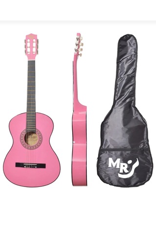 Pembe Kılıflı Gitar