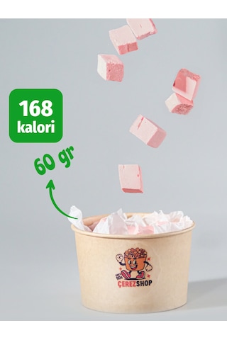 Çilekli Astronot Dondurması Freeze Dried Dondurularak Kurutulmuş Çıtır Dondurma Atıştırmalık 60 Gr 60 G