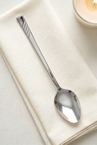 Karat Steel 6 Parça Tatlı Kaşığı Takımı - 16 Cm Silver