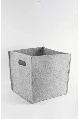 Gri Keçe Organizer Çok Amaçlı Dolap İçi Düzenleyici Kare Gri