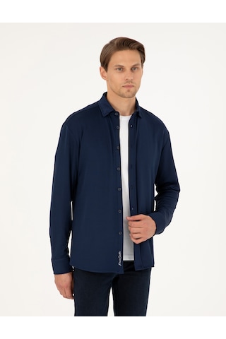 Pierre Cardin Erkek Lacivert Gömlek Örme 50293240-vr033 Lacivert