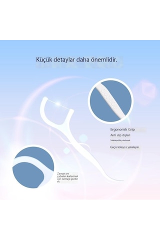 Diş İpi Ev Taşınabilir Tek Kullanımlık Diş İpi Çubuğu Diş İpi