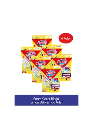 Ernet Klozet Bloğu Limon Bahçesi 4lü Paket X 6 Adet