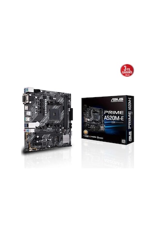 Asus Prıme A520m-e Csm Ddr4 Hdmı-dp Pcıe 4.0 Am4 Matx Kurumsal Anakart