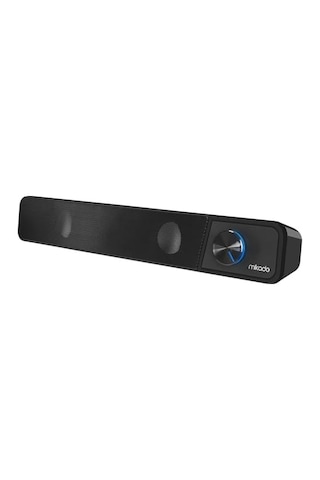Mikado Serisi Md-69s Siyah 3wx2 Led Işıklı Multimedia Soundbar Speaker Bluetooth Desteği Yoktur Ürün Uzunlugu