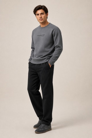 Redline Takes Bisiklet Yaka Kışlık Regular Fit Sweatshirt Antrasit