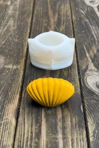 Büyük Deniz Kabuğu 3d Mum Kalıbı Silikon