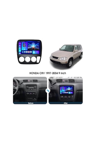 HONDA CR-V 1995-2001 ANDROİD MULTİMEDYA CARPLAY 9 İNC HD IPS EKRAN 4GB/64GB KAMERA HEDİYELİ