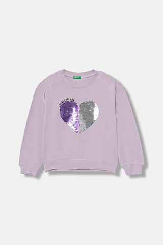 United Colors Of Benetton Kız Çocuk Sweat 3j68c10qı Lila Lila