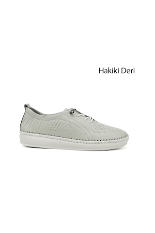 Gönderi(R) Gönderi R Su Yeşili Lastik Bağcıklı Hakiki Deri Comfort Ayakkabı Su Yeşili