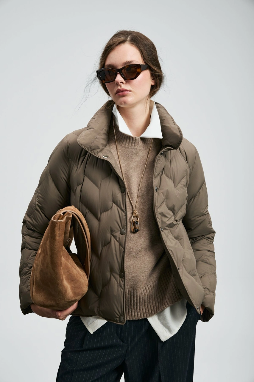 Lufian Kadın Desert Kaz Tüyü Mont 122120043 Kum Kum