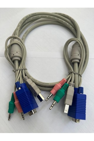 2 Metre Dişi Erkek Kvm Switch Kablosu Erkek Dişi Kvm Kablo