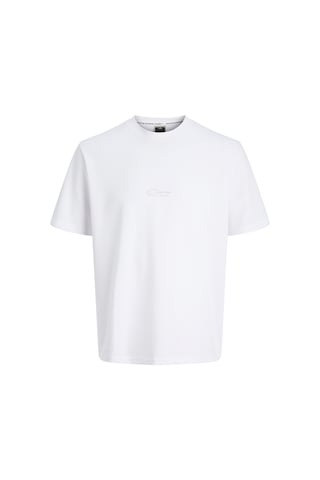 Jack & Jones Fusion Back Print Erkek Beyaz Tişört 12289911-bw