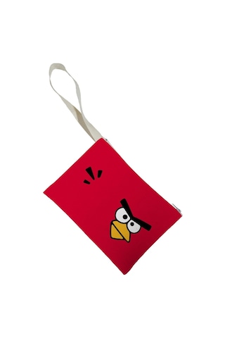 Unisex Angry Birds Desenli Portföy Clutch Çanta Çok Renkli
