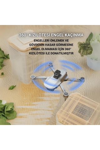 B6 Mini Drone 2Batarya ile 30Dakika Uçuş Beni Takip Et Gps 1080p Hd Çift Kamera 5g Wı-fı  Engelden Kaçınma