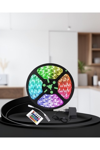 5 Metre Kumandalı Şerit Led Xucz5mşeritled-5 Çok Renkli